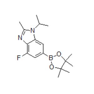 阿貝西利中間體三,1H-BenziMidazole, 4-fluoro-2-Methyl-1-(1-Methylethyl)-6-(4,4,5,5-tetraMethyl-1,3,2-dioxaborolan-2-yl)