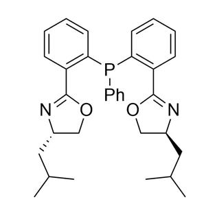 (4R,4'R)-2,2'-((苯基膦二基)双(2,1-亚苯基))双(4-异丁基-4,5-二氢恶唑）