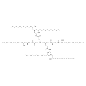 G0-C14,4,7,11,14-Tetraazaoctacosanamide, N-[2-[bis(2-hydroxytetradecyl)amino]ethyl]-16-hydroxy-14-(  2-hydroxytetradecyl)-4,7-bis[3-[[2-[(2-hydroxytetradecyl)amino]ethyl]amino]-3-oxopropyl]-10-oxo-