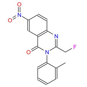 2-(氟甲基)-3-(2-甲基苯基)-6-硝基-3H-恶唑啉-4-酮；氟喹酮中间体；56287-73-1