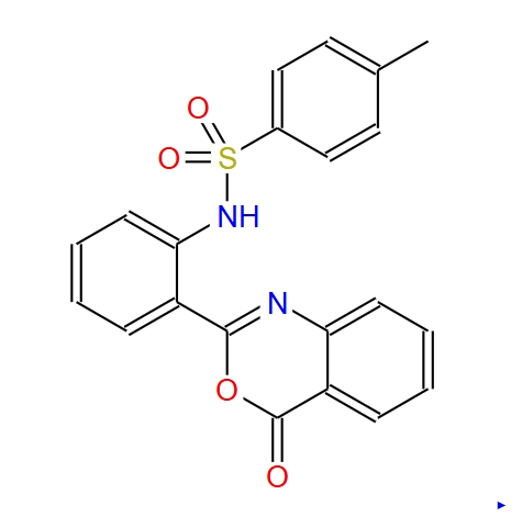 2-(2-(对甲苯磺酰基氨基)苯基)-4H-3,1-苯并恶嗪-4-酮,N-[2-(4-oxo-4H-3,1-benzoxazin-2-yl)phenyl]-p-toluenesulphonamide