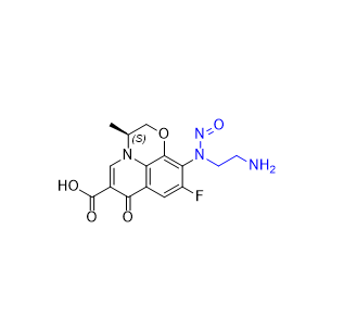 左氧氟沙星雜質(zhì)37,(S) -10-((2-aminoethyl)(nitroso)amino)-9-fluoro-3-methyl-7-oxo-2,3- dihydro-7H-[1,4]oxazino[2,3,4-ij]quinoline-6-carboxylic acid