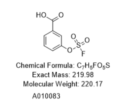 3-((fluorosulfonyl)oxy)benzoic acid,3-((fluorosulfonyl)oxy)benzoic acid