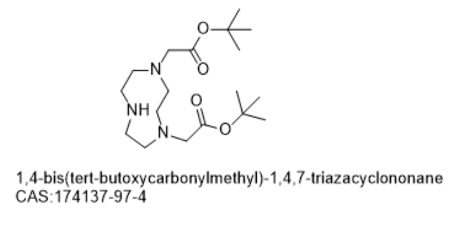 1,4-bis(tert-butoxycarbonylmethyl)-1,4,7-triazacyclononane NO2A-(t-Bu ester),1,4-bis(tert-butoxycarbonylmethyl)-1,4,7-triazacyclononane NO2A-(t-Bu ester)