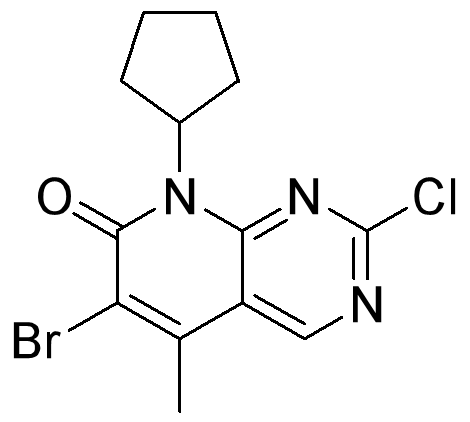 6-溴-2-氯-8-环戊基-5-甲基-吡啶并[2,3-D]嘧啶-7(8H)-酮,6-broMo-2-chloro-8-cyclopentyl-5-Methylpyrido[2,3-d]pyriMidin-7(8H)-one