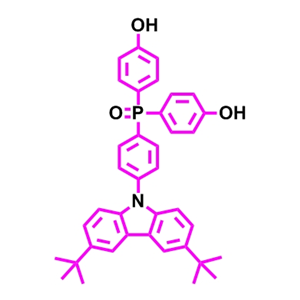 （4-（3,6-二叔丁基-9H-咔唑-9-基）苯基）双（4-羟基苯基）氧化膦,(4-(3,6-Di-tert-butyl-9H-carbazol-9-yl)phenyl)bis(4-hydroxyphenyl)phosphine oxide