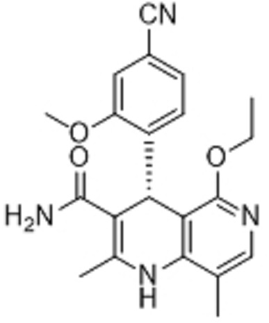 (R)-非奈利酮;(4R)-4-(4-氰基-2-甲氧基苯基)-5-乙氧基-2.8-二甲基-1.4-二氢-1.6-萘啶-3-甲酰胺;(4R)-4-(4-氰基-2-甲氧基苯基)-5-乙氧基-1,4-二氢-2,8-二甲基-1,6-萘啶-3-甲酰胺;非奈利酮对映体杂质,(R)-Finerenone;(R)-4-(4-cyano-2-methoxyphenyl)-5-ethoxy-2,8-dimethyl-1,4-dihydro-1,6-naphthyridine-3-carboxamide