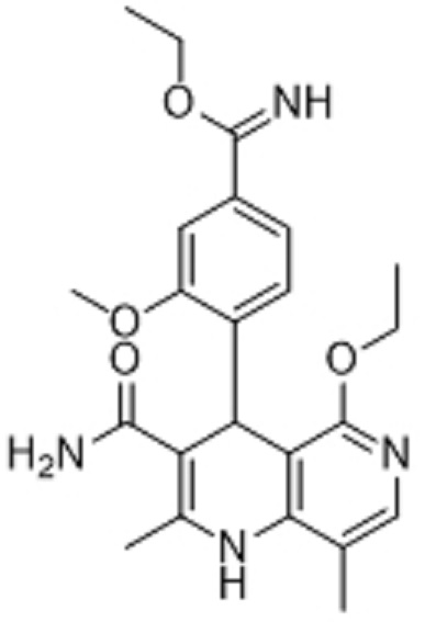 非奈利酮雜質(zhì)7;4-(3-氨基甲?；?5-乙氧基-2,8-二甲基-1,4-二氫-1,6-萘啶-4-基)-3-甲氧基苯甲亞胺乙醚,Benzenecarboximidic acid, 4-[3-(aminocarbonyl)-5-ethoxy-1,4-dihydro-2,8-dimethyl-1,6-naphthyridin-4-yl]-3-methoxy-, ethyl ester