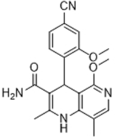 非奈利酮杂质11;4-(4-氰基-2-甲氧基苯基)-5-甲氧基-2,8-二甲基-1,4-二氢-1,6-萘啶-3-甲酰胺,4-(4-cyano-2-methoxyphenyl)-5-methoxy-2,8-dimethyl-1,4-dihydro-1,6-naphthyridine-3-carboxamide