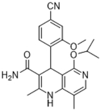 非奈利酮杂质5;4-(4-氰基-2-甲氧基苯基)-5-异丙氧基-2,8-二甲基-1,4-二氢-1,6-萘啶-3-甲酰胺,4-(4-cyano-2-methoxyphenyl)-5-isopropoxy-2,8-dimethyl-1,4-dihydro-1,6-naphthyridine-3-carboxamide
