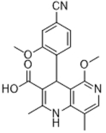 非奈利酮杂质6;4-(4-氰基-2-甲氧基苯基)-5-甲氧基-2,8-二甲基-1,4-二氢-1,6-萘啶-3-羧酸,4-(4-cyano-2-methoxyphenyl)-5-methoxy-2,8-dimethyl-1,4-dihydro-1,6-naphthyridine-3-carboxylic acid