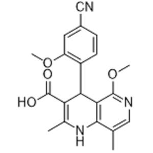 非奈利酮杂质6;4-(4-氰基-2-甲氧基苯基)-5-甲氧基-2,8-二甲基-1,4-二氢-1,6-萘啶-3-羧酸,4-(4-cyano-2-methoxyphenyl)-5-methoxy-2,8-dimethyl-1,4-dihydro-1,6-naphthyridine-3-carboxylic acid