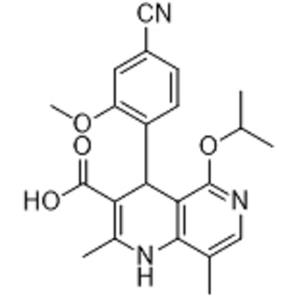 非奈利酮杂质12;4-(4-氰基-2-甲氧基苯基)-5-异丙氧基-2,8-二甲基-1,4-二氢-1,6-萘啶-3-甲酸,4-(4-cyano-2-methoxyphenyl)-5-isopropoxy-2,8-dimethyl-1,4-dihydro-1,6-naphthyridine-3-carboxylic acid