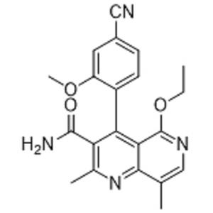 非奈利酮杂质4;4-(4-氰基-2-甲氧基苯基)-5-乙氧基-2,8-二甲基-1,6-萘啶-3-甲酰胺