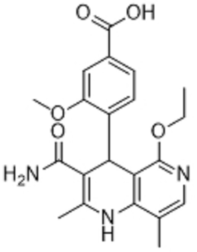 非奈利酮杂质3;4-(3-氨基甲酰基-5-乙氧基-2,8-二甲基-1,4-二氢-1,6-萘啶-4-基)-3-甲氧基苯甲酸,4-(3-carbamoyl-5-ethoxy-2,8-dimethyl-1,4-dihydro-1,6-naphthyridin-4-yl)-3-methoxybenzoic acid