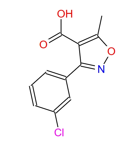 3-(3-氯苯基)-5-甲基-1,2-噁唑-4-羧酸,3-(3-chloro-phenyl)-5-methyl-isoxazole-4-carboxylic acid