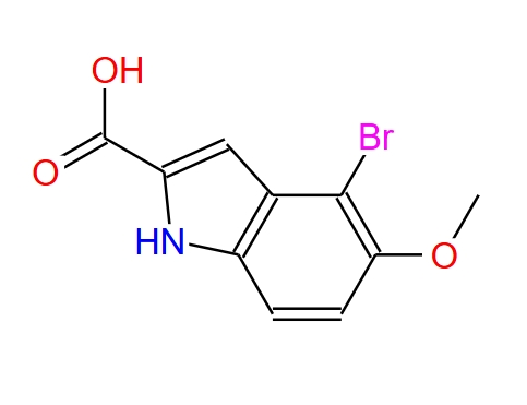 4-溴-5-甲氧基吲哚-2-羧酸,4-BROMO-5-METHOXY-1H-INDOLE-2-CARBOXYLIC ACID