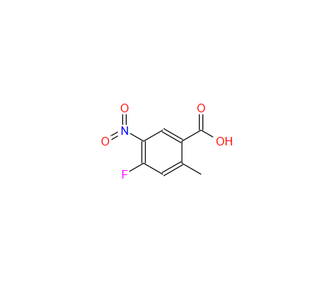 4-氟-2-甲基-5-硝基苯甲酸,2-Carboxy-5-fluoro-4-nitrotoluene, 5-Carboxy-2-fluoro-4-methylnitrobenzene