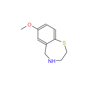 2,3,4,5-四氫-7-甲氧基-1,4-苯并硫氮雜卓,7-Methoxy-2,3,4,5-tetrahydro-1,4-benzothiazepine