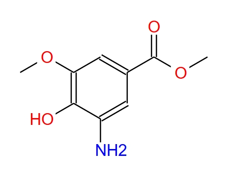 3-氨基-4-羥基-5-甲氧基苯甲酸甲酯,Methyl 3-amino-4-hydroxy-5-methoxybenzenecarboxylate