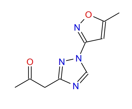 1-(1-(5-甲基異噁唑-3-基)-1H-1,2,4-三唑-3-基)丙烷-2-酮,1-[1-(5-METHYLISOXAZOL-3-YL)-1H-1,2,4-TRIAZOL-3-YL]ACETONE