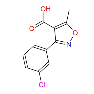 3-(3-氯苯基)-5-甲基-1,2-噁唑-4-羧酸