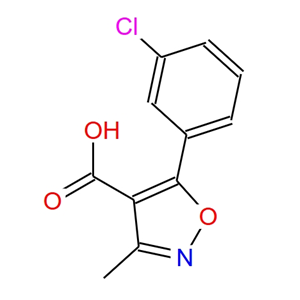 5-(3-氯苯基)-3-甲基异恶唑-4-羧酸