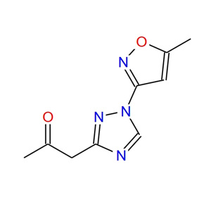 1-(1-(5-甲基异噁唑-3-基)-1H-1,2,4-三唑-3-基)丙烷-2-酮