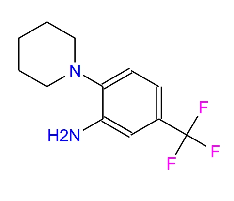 2-哌啶-1-基-5-(三氟甲基)苯胺,N-(2-AMINO-4-TRIFLUOROMETHYLPHENYL)PIPERIDINE