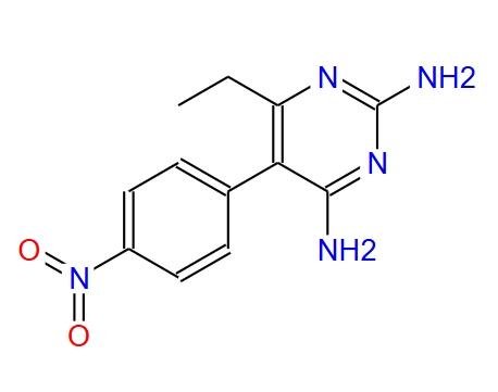 6-乙基-5-(4-硝基苯基)嘧啶-2,4-二胺,6-ETHYL-5-(4-NITRO-PHENYL)-PYRIMIDINE-2,4-DIAMINE