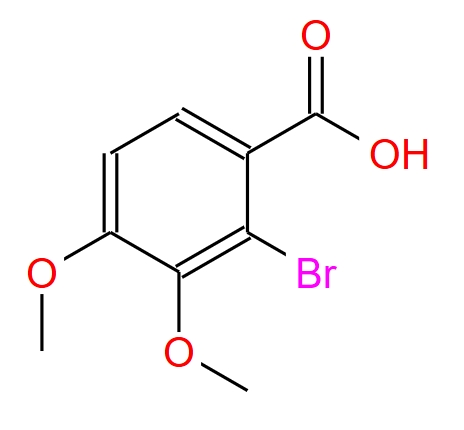 2-溴-3,4-二甲氧基苯甲酸,Benzoic acid, 2-bromo-3,4-dimethoxy-