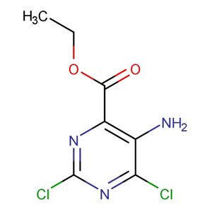 2,6-二氯-5-氨基嘧啶-4-羧酸乙酯；54368-62-6；Ethyl 5-amino-2,6-dichloropyrimidine-4-carboxylate