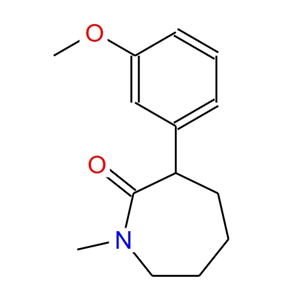 六氢-3-(3-甲氧基苯基)-1-甲基-2H-氮杂卓-2-酮,hexahydro-3-(3-methoxyphenyl)-1-methyl-2H-azepin-2-one