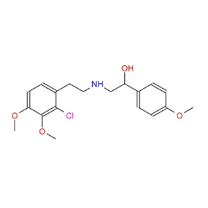 N-[2-羟基-2-(4-甲氧基苯基)乙基]-2-(2-氯-3,4-二甲氧基苯基)乙胺,N-[2-Hydroxy-2-(4-methoxyphenyl)ethyl]-2-(2-chloro-3,4-dimethoxyphenyl)ethylamine