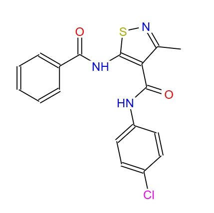 5-(苯甲酰基氨基)-N-(4-氯苯基)-3-甲基-4-异噻唑甲酰胺,5-(benzoylamino)-N-(4-chlorophenyl)-3-methyl-4-isothiazolecarboxamide