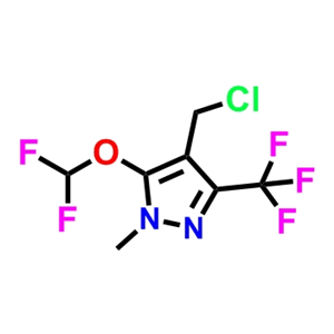 4-(氯甲基)-5-(二氟甲氧基)-1-甲基-3-(三氟甲基)-1H-吡唑,4-(Chloromethyl)-5-(difluoromethoxy)-1-methyl-3-(trifluoromethyl)-1H-pyrazole