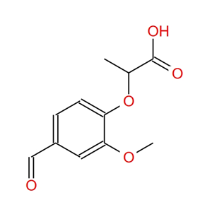 2-(4-甲酰基-2-甲氧基苯氧基)丙酸