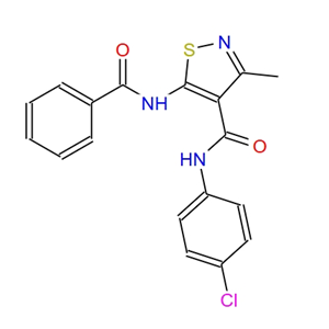 5-(苯甲酰基氨基)-N-(4-氯苯基)-3-甲基-4-异噻唑甲酰胺,5-(benzoylamino)-N-(4-chlorophenyl)-3-methyl-4-isothiazolecarboxamide