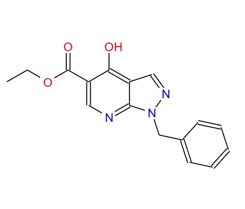 1-芐基-4-羥基-7-氮雜吲唑-5-羧酸乙酯,Ethyl 1-benzyl-4-hydroxy-1H-pyrazolo[3,4-b]pyridine-5-carboxylate