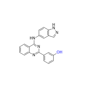 貝舒地爾雜質(zhì)02,3-(4-((1H-indazol-5-yl)amino)quinazolin-2-yl)phenol