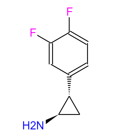 (1R, 2S)-2-(3,4-二氟苯基)环丙胺盐酸盐,(1R trans)-2-(3,4-difluorophenyl)cyclopropane amine. HCl