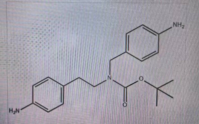 N-叔丁氧基羰基-N-(2-(4-氨基苯基)乙基)-N-(4-氨基芐基）胺