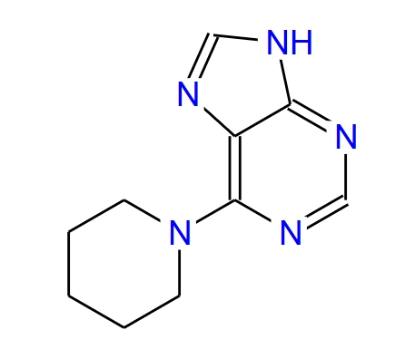 6-(哌啶-1-基)-9H-嘌呤,6-(Piperidin-1-yl)-9H-purine