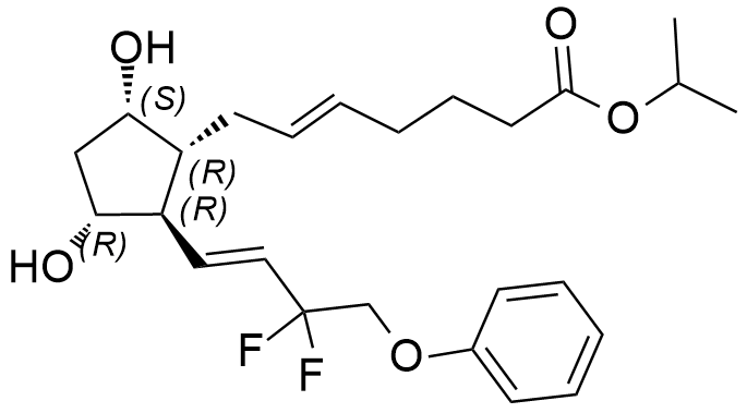 他氟前列腺素雜質(zhì) DCP,5-Heptenoic acid, 7-[(1R,2R,3R,5S)-2-[(1E)-3,3-difluoro-4-phenoxy-1-buten-1-yl]-3,5-dihydroxycyclopentyl]-, 1-methylethyl ester, (5E)-