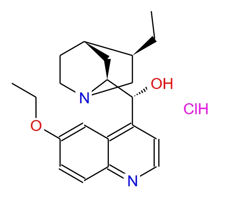 乙基氫化銅蛋白,ETHYLHYDROCUPREINE HYDROCHLORIDE