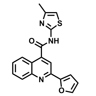 2-(呋喃-2-基)-N-(4-甲基噻唑-2-基)喹啉-4-甲酰胺,2-(Furan-2-yl)-N-(4-methylthiazol-2-yl)quinoline-4-carboxamide