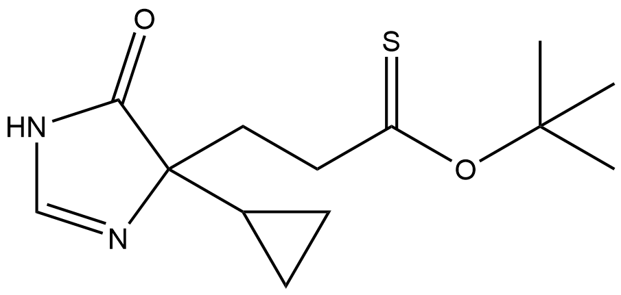 O-(叔丁基)3-(4-環(huán)丙基-5-氧代-4,5-二氫-1H-咪唑-4-基)丙硫醇,O-(tert-butyl) 3-(4-cyclopropyl-5-oxo-4,5-dihydro-1H-imidazol-4-yl)propanethioate