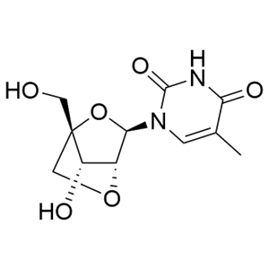 1-((1S,3R,4R,7S)-7-羟基-1-(羟甲基)-2,5-二氧杂双环[2.2.1]庚烷-3-基)-5-甲基嘧啶-2,4(1H,3H)-二酮,1-((1S,3R,4R,7S)-7-hydroxy-1-(hydroxymethyl)-2,5-dioxabicyclo[2.2.1]heptan-3-yl)-5-methylpyrimidine-2,4(1H,3H)-dione