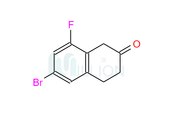 6-溴-8-氟-3,4-二氫萘-2(1H)-酮,2(1H)-Naphthalenone, 6-bromo-8-chloro-3,4-dihydro-