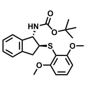 ((1S,2S)-2-((2,6-二甲氧基苯基)硫代)-2,3-二氫-1H-茚-1-基)氨基甲酸叔丁酯,tert-Butyl ((1S,2S)-2-((2,6-dimethoxyphenyl)thio)-2,3-dihydro-1H-inden-1-yl)carbamate